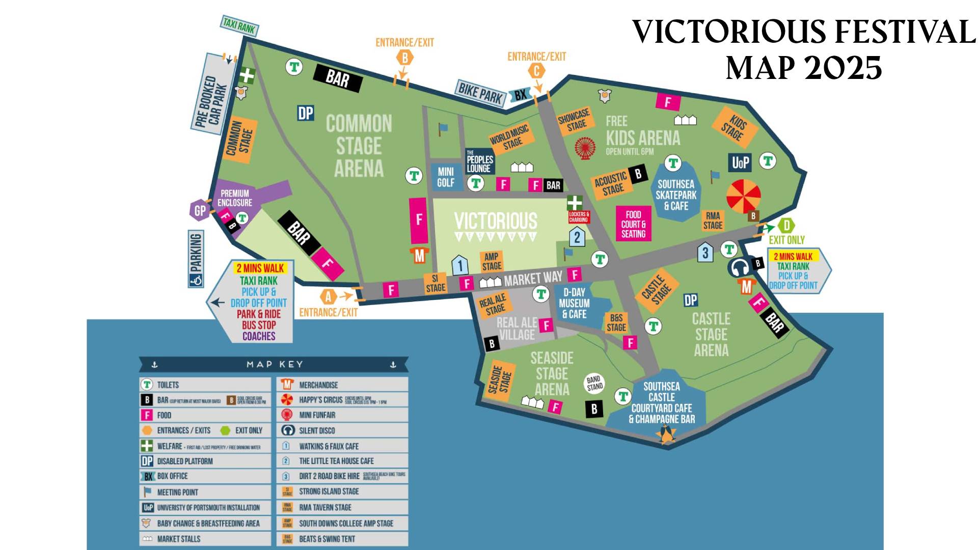 Victorious Festival map